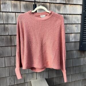 POOF APPAREL Knit Sweater, Small, Pink